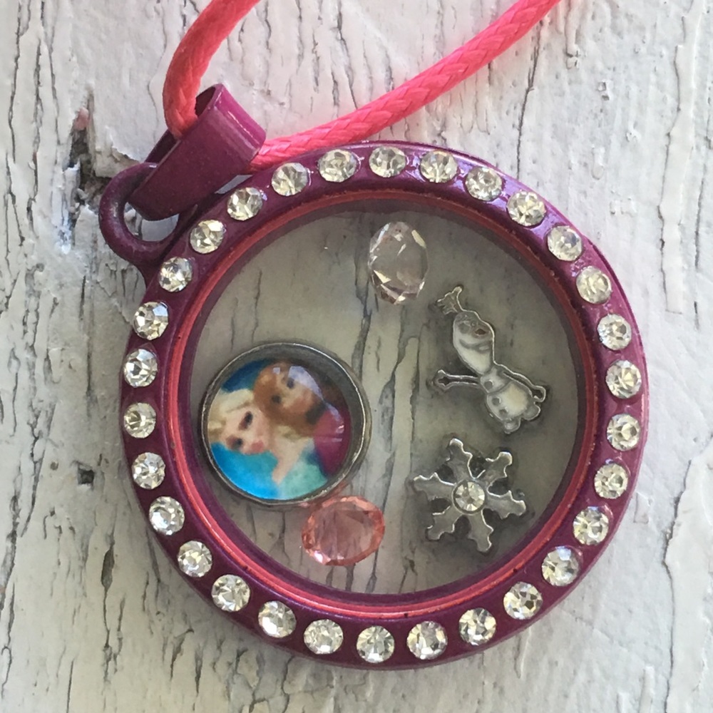 Pink Frozen Memory Locket